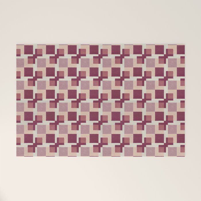 Geo Squares Welcome Mat Gallery Image 1