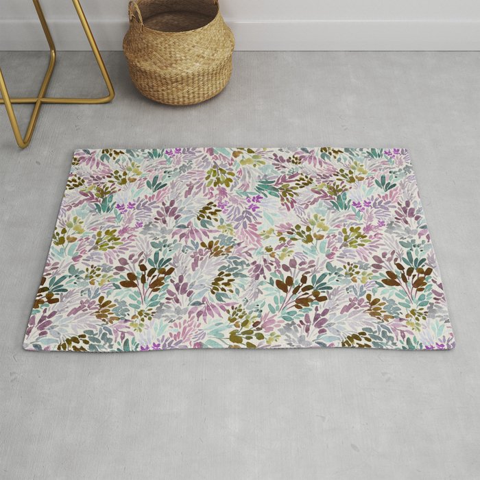 Beige Tory Flowers Rug Gallery Image 1