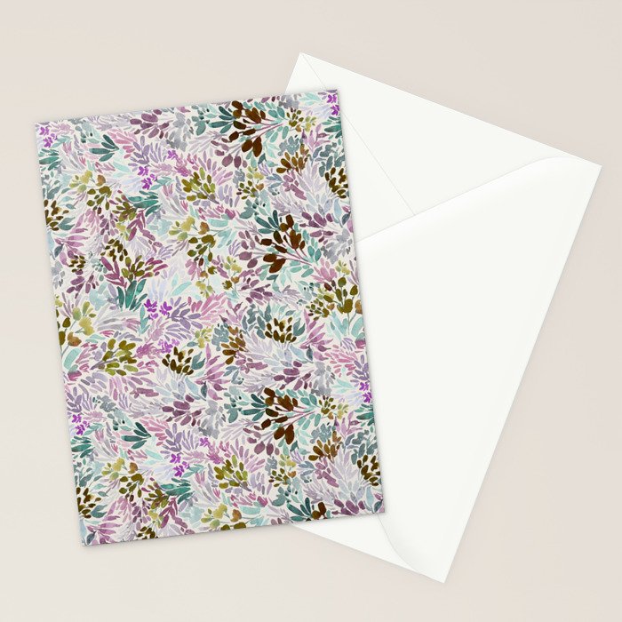 Beige Tory Flowers Stationery Card Gallery Image 2