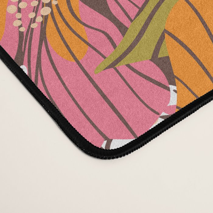 Bold Hibiscus in Retro Eclectic Desk Mat Gallery Image 4