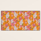 Bold Hibiscus in Retro Eclectic Desk Mat Gallery Image 3