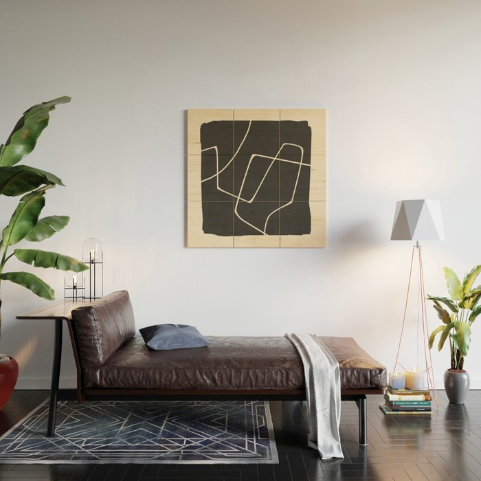 Minimal Abstract Art 25 Wood Wall Art Gallery Image 2