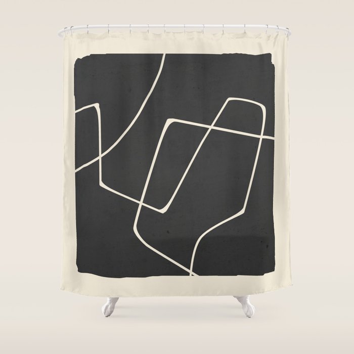 Minimal Abstract Art 25 Shower Curtain Gallery Image 1