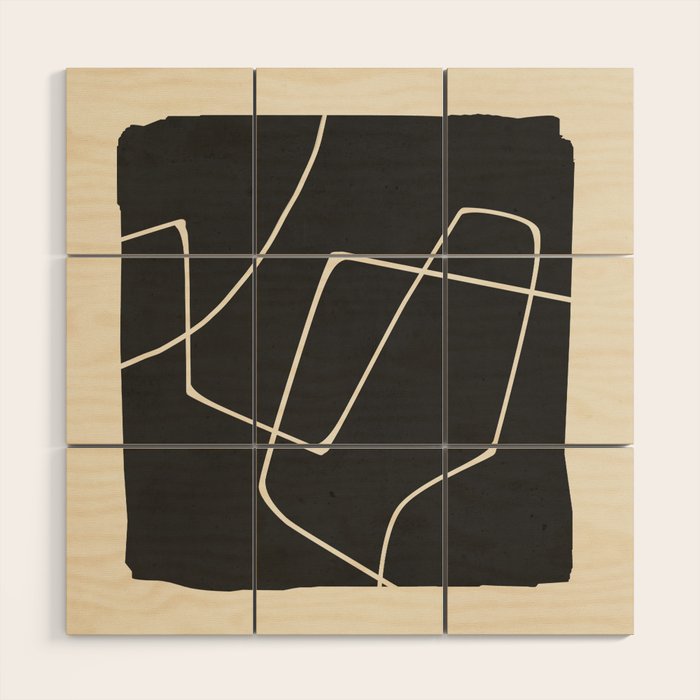 Minimal Abstract Art 25 Wood Wall Art Gallery Image 1