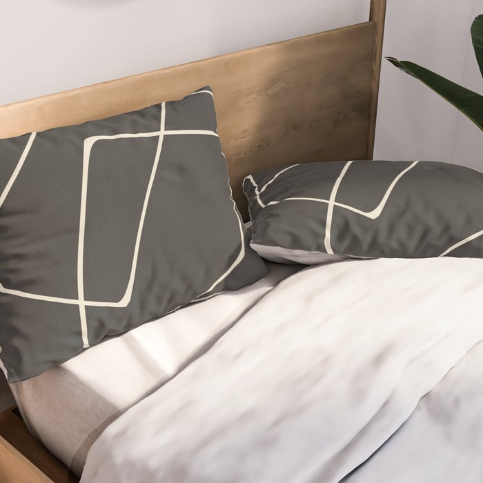 Minimal Abstract Art 25 Pillow Sham Gallery Image 2