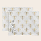 Gold Bee Pattern Placemat Gallery Image 1