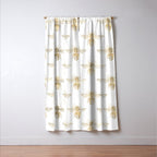 Gold Bee Pattern Window Curtain Gallery Image 3