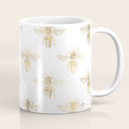 Gold Bee Pattern Coffee Mug Gallery Image 1