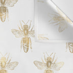 Gold Bee Pattern Wall Tapestry Gallery Image 3