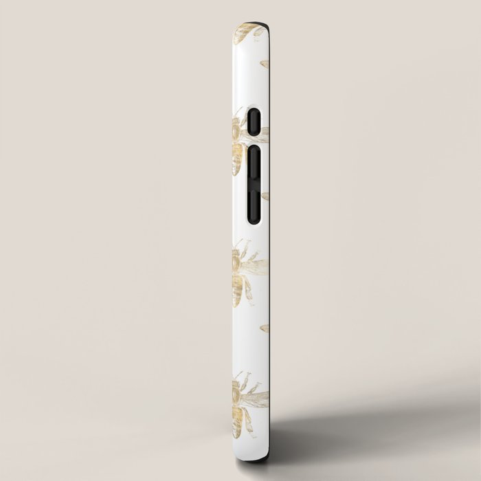 Gold Bee Pattern iPhone Case Gallery Image 2