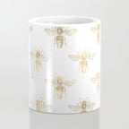 Gold Bee Pattern Coffee Mug Gallery Image 4
