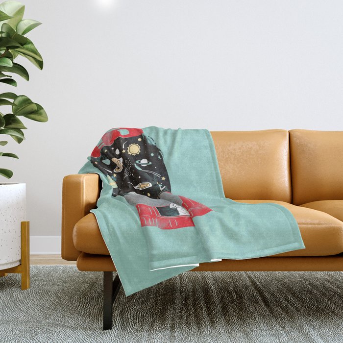My childhood universe Throw Blanket Gallery Image 1