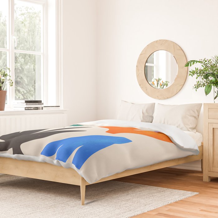 Paper Garden: Matisse Cutouts 01 Duvet Cover Gallery Image 2