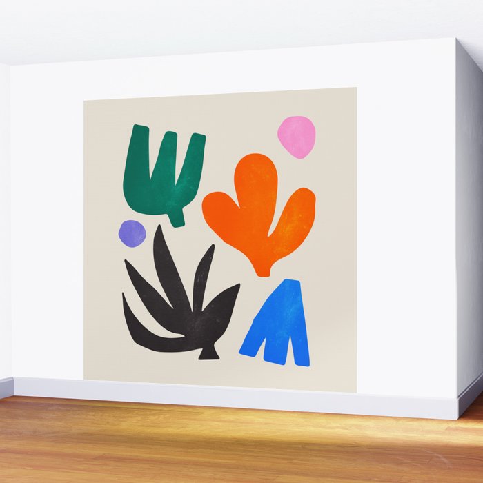 Paper Garden: Matisse Cutouts 01 Wall Mural Gallery Image 2