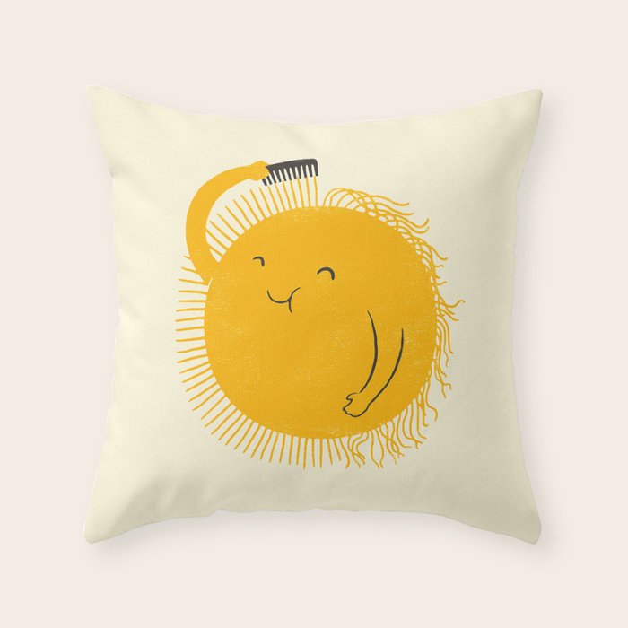 Here comes the sun Throw Pillow Gallery Image 1