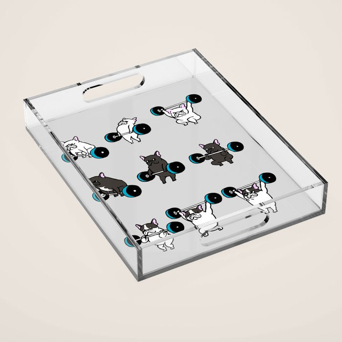 OLYMPIC LIFTING FRENCHIE Acrylic Tray Gallery Image 1