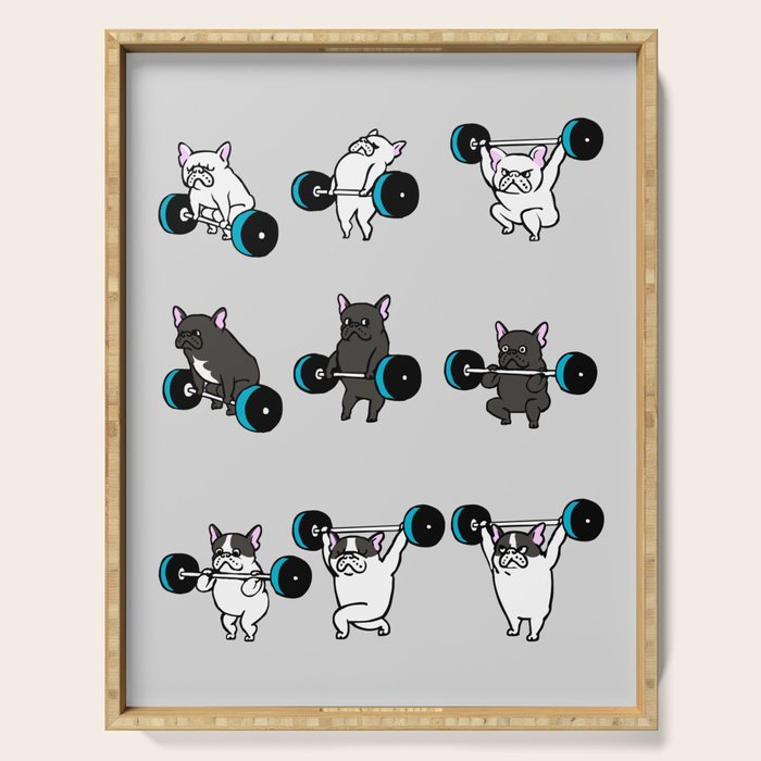 OLYMPIC LIFTING FRENCHIE Serving Tray Gallery Image 1
