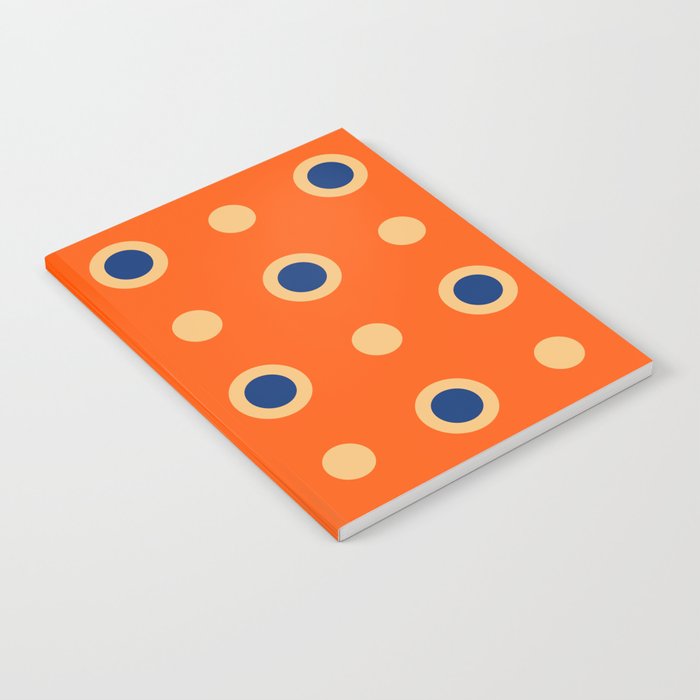 Mid Century Modern Scandinavian Art 241 Orange Blue Notebook Gallery Image 2