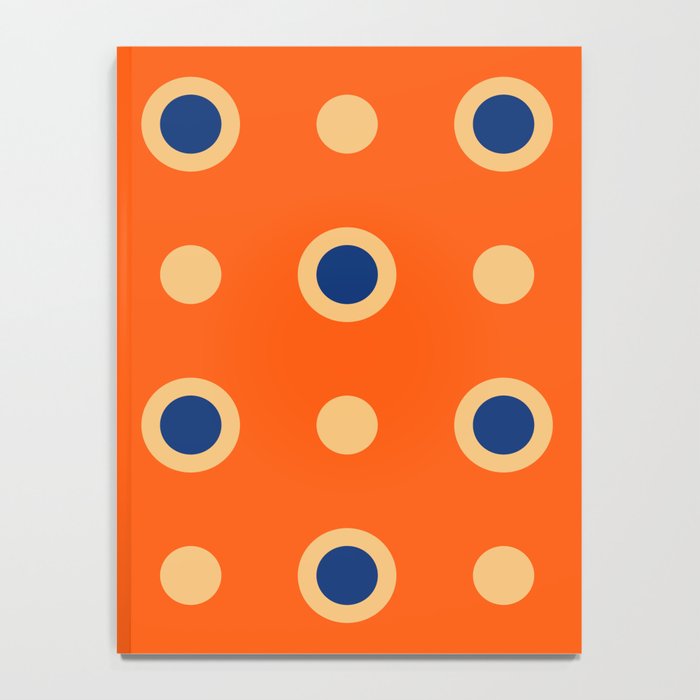 Mid Century Modern Scandinavian Art 241 Orange Blue Notebook Gallery Image 4