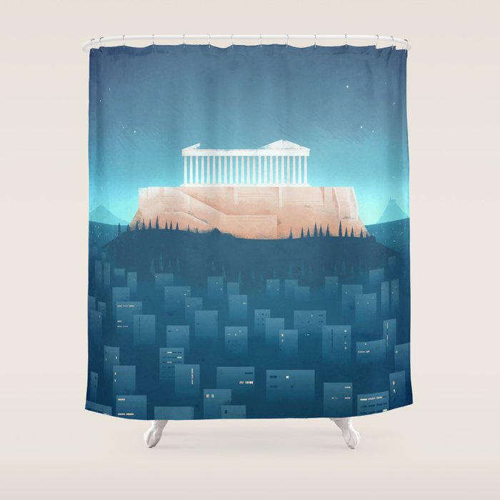 Athens Shower Curtain Gallery Image 1