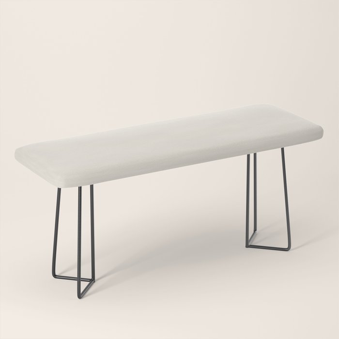 Solid Cream (Off White) Bench Gallery Image 1