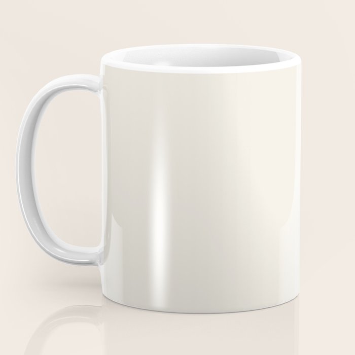 Solid Cream (Off White) Coffee Mug Gallery Image 3