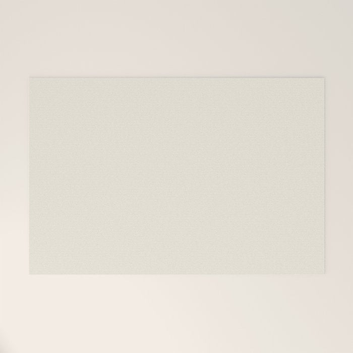 Solid Cream (Off White) Welcome Mat Gallery Image 1
