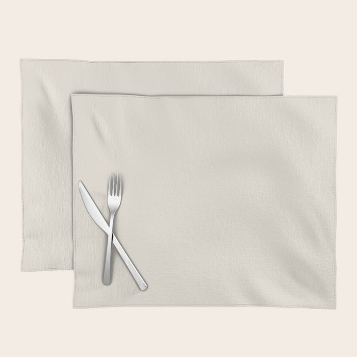 Solid Cream (Off White) Placemat Gallery Image 1
