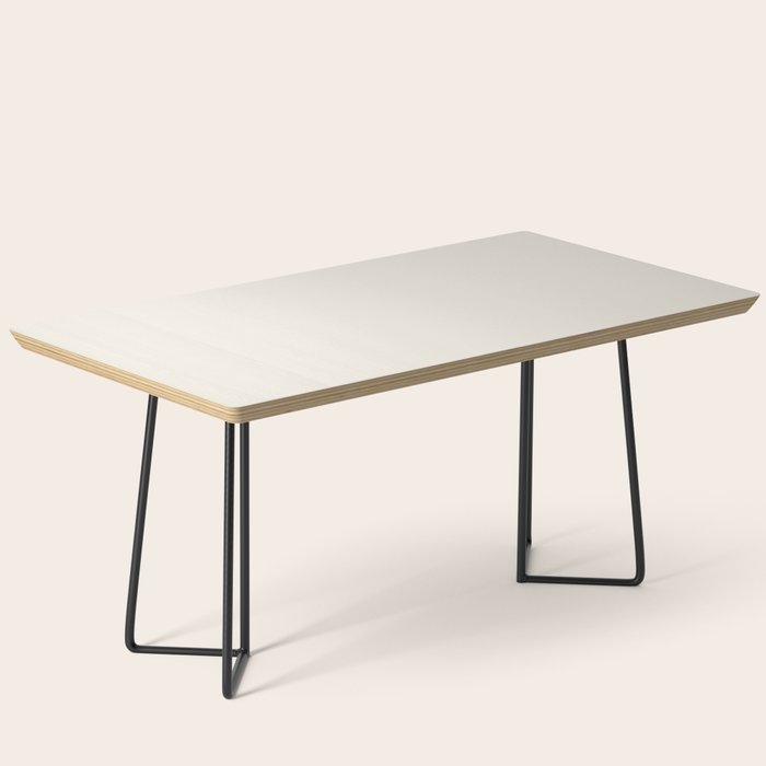 Solid Cream (Off White) Coffee Table Gallery Image 1