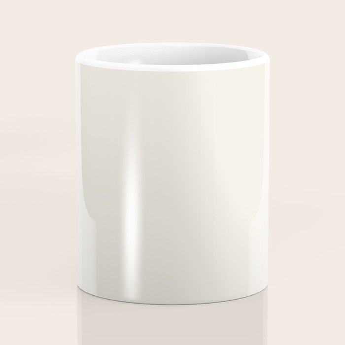 Solid Cream (Off White) Coffee Mug Gallery Image 4