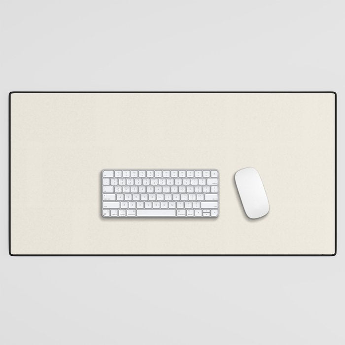Solid Cream (Off White) Desk Mat Gallery Image 1