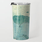 Michigan State Map Blue Vintage Travel Mug Gallery Image 3