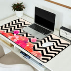 Chevron Flora II Desk Mat Gallery Image 2