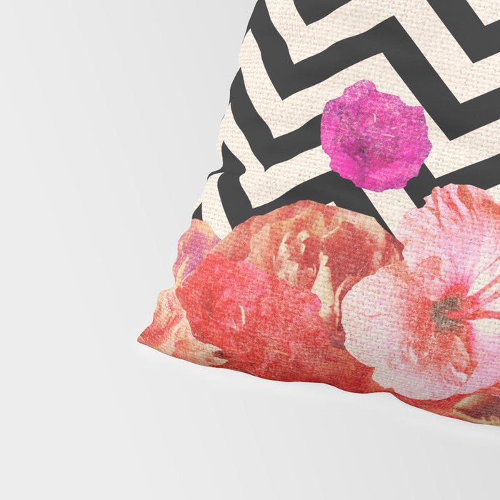 Chevron Flora II Pillow Sham Gallery Image 4