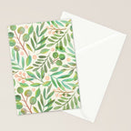 Watercolor Leaves I Stationery Card Gallery Image 2