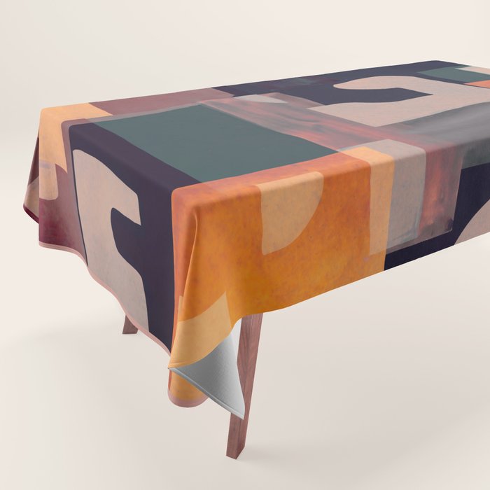 Geometric Collage 4 Tablecloth Gallery Image 1