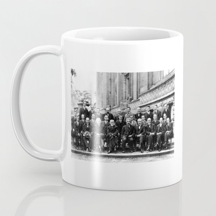 World-Renowned Physicists of 1927 at Solvay Conference Coffee Mug Gallery Image 3