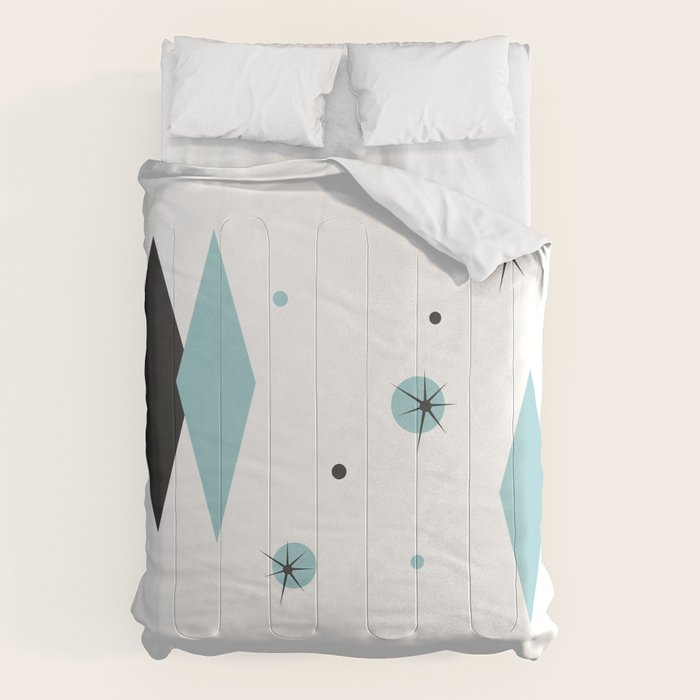 Vintage 1950s Mid Century Modern Design Comforter Gallery Image 1