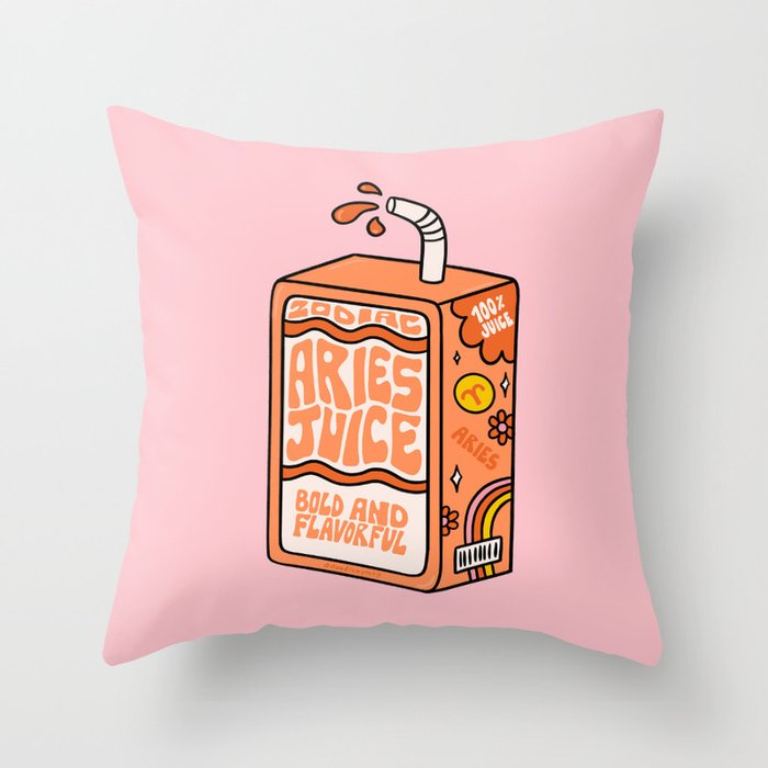 Aries Juice Box Throw Pillow Gallery Image 6