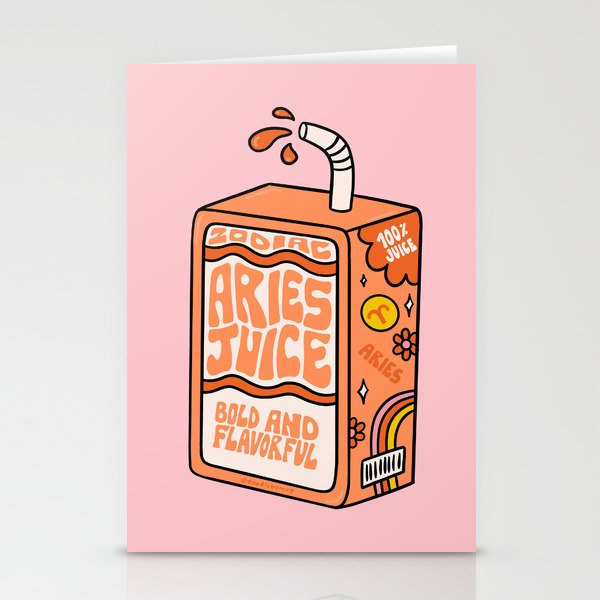 Aries Juice Box Stationery Card Gallery Image 1