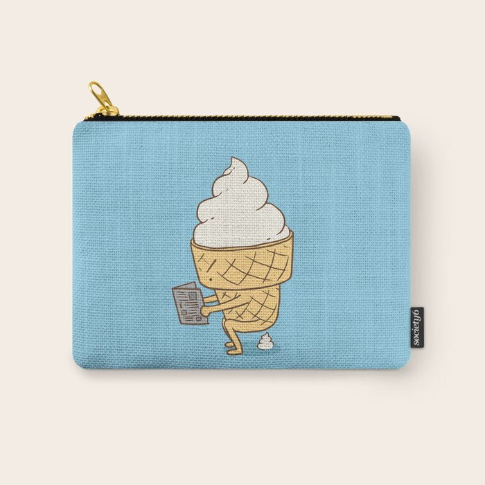 Everyone Poops (Blue) Carry All Pouch Gallery Image 1