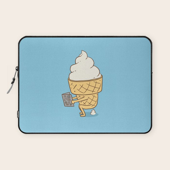 Everyone Poops (Blue) Laptop Sleeve Gallery Image 1