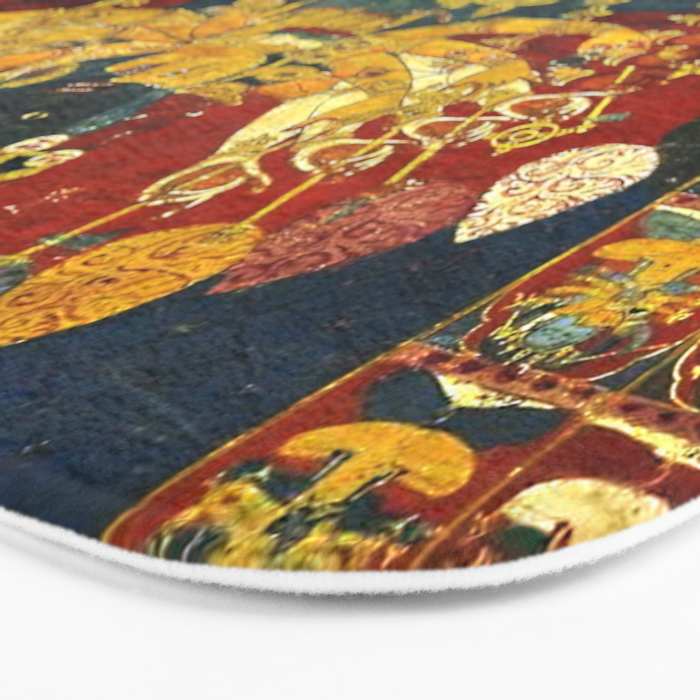 Tibetan Buddhist Kalachakra Wheel Time 1400s Bath Mat Gallery Image 3