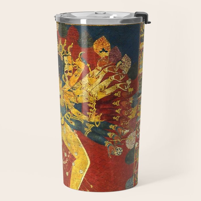 Tibetan Buddhist Kalachakra Wheel Time 1400s Travel Mug Gallery Image 2