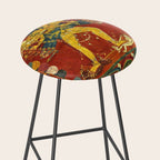 Tibetan Buddhist Kalachakra Wheel Time 1400s Stool Gallery Image 2