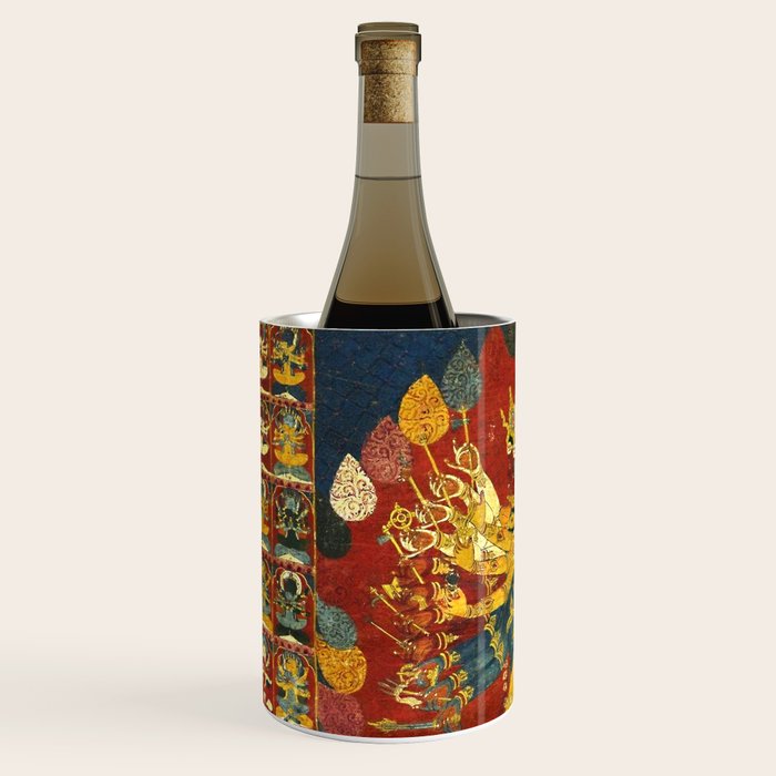 Tibetan Buddhist Kalachakra Wheel Time 1400s Wine Chiller Gallery Image 2