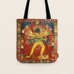 Tibetan Buddhist Kalachakra Wheel Time 1400s Tote Bag Gallery Image 1