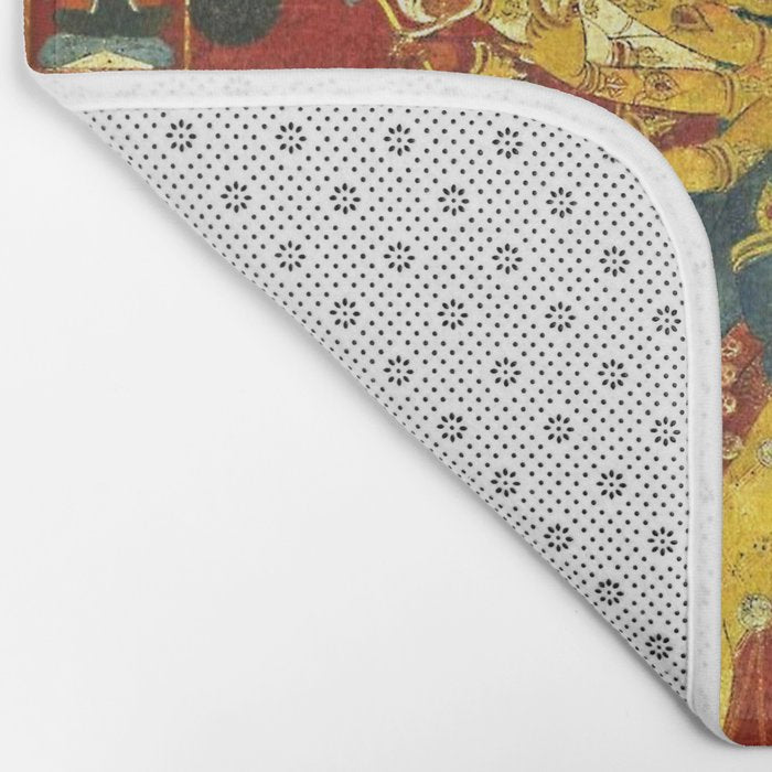 Tibetan Buddhist Kalachakra Wheel Time 1400s Bath Mat Gallery Image 2