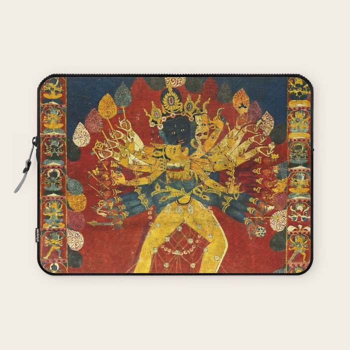 Tibetan Buddhist Kalachakra Wheel Time 1400s Laptop Sleeve Gallery Image 1