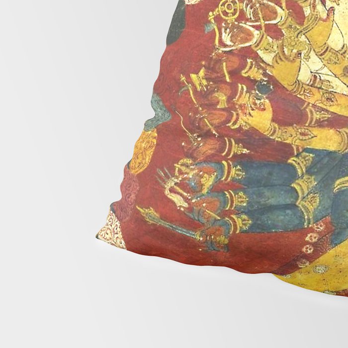 Tibetan Buddhist Kalachakra Wheel Time 1400s Pillow Sham Gallery Image 4